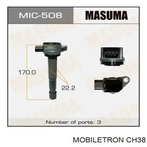 Bobina de ignição Mobiletron CH38 preço, a partir de 61,07 USD