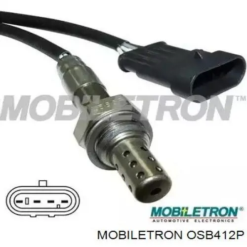 OSB412P Mobiletron Sonda lambda, sensor de oxigênio