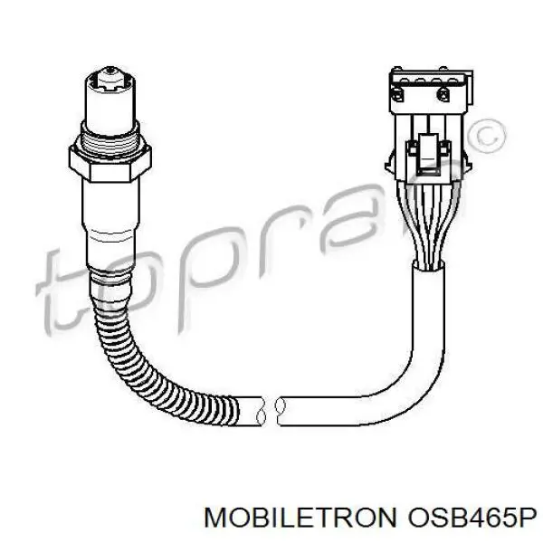 Compre OSB465P Mobiletron Sonda lambda, sensor de oxigênio depois de catalisador