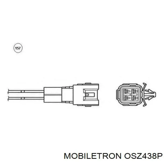 Sonda lambda, sensor de oxigênio depois de catalisador Mobiletron OSZ438P preço, a partir de 41,02 USD