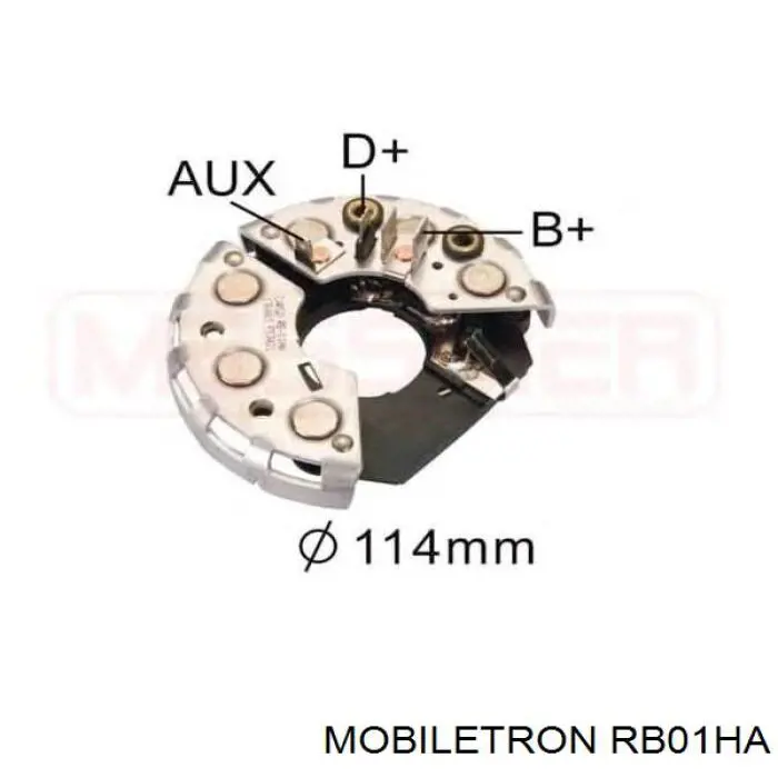 Eixo de diodos do gerador Mobiletron RB01HA preço, a partir de 19,69 USD