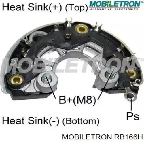 Eixo de diodos do gerador Mobiletron RB166H preço, a partir de 43,10 USD