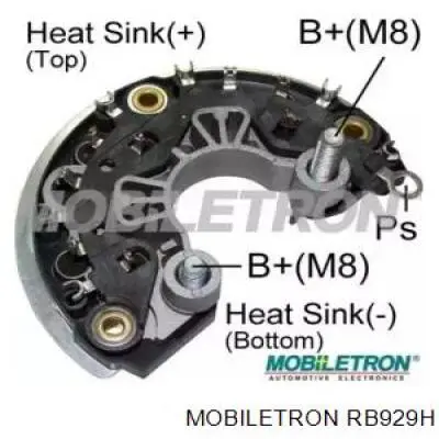 Eixo de diodos do gerador Mobiletron RB929H preço, a partir de 35,31 USD