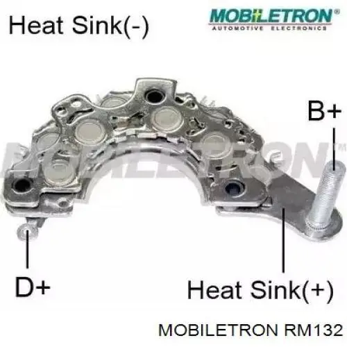 Compre RM132 Mobiletron Eixo de diodos do gerador