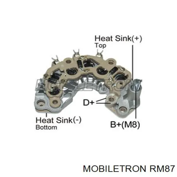 Eixo de diodos do gerador Mobiletron RM87 preço, a partir de 41,53 USD