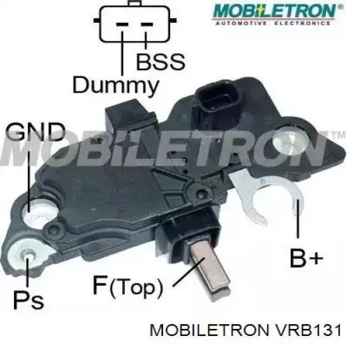 VRB131 Mobiletron Relê-regulador do gerador (relê de carregamento)
