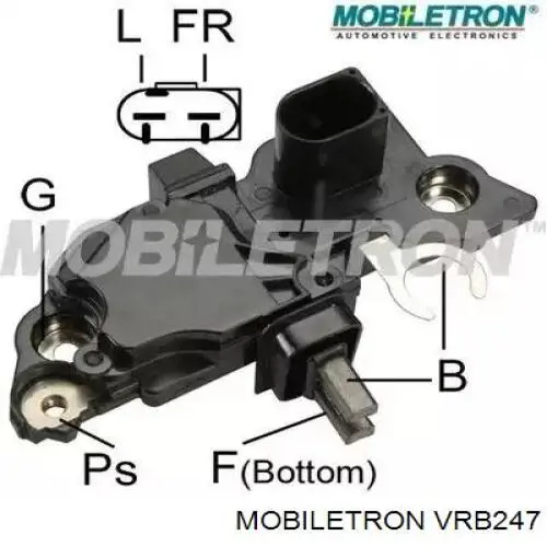 Relê-regulador do gerador (relê de carregamento) Mobiletron VRB247 preço, a partir de 40,78 USD