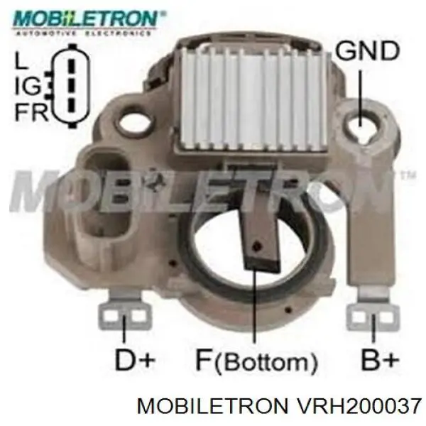 VRH200037 Mobiletron Relê-regulador do gerador (relê de carregamento)