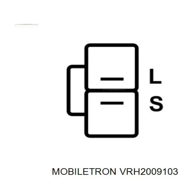 VRH2009103 Mobiletron Relê-regulador do gerador (relê de carregamento)