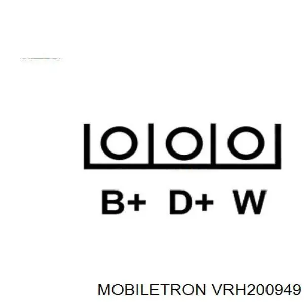 Compre VRH200949 Mobiletron Relê-regulador do gerador (relê de carregamento)