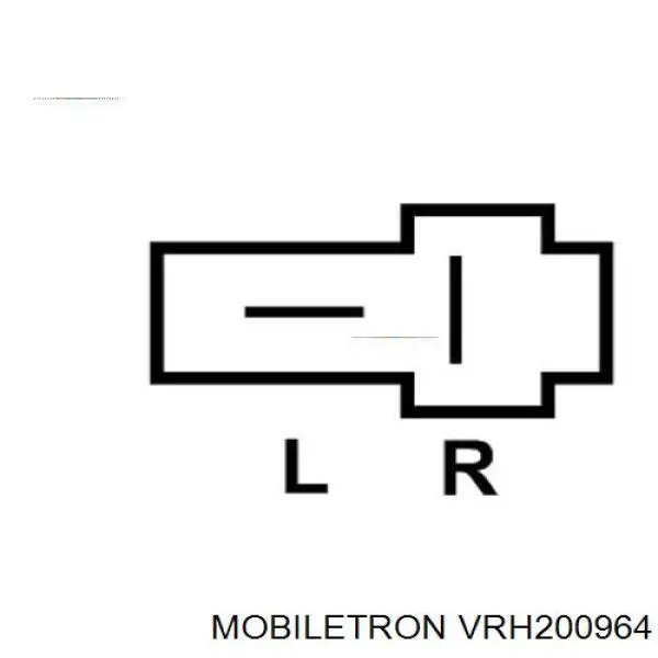 VRH200964 Mobiletron Relê-regulador do gerador (relê de carregamento)