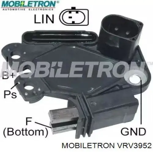 VRV3952 Mobiletron Relê-regulador do gerador (relê de carregamento)