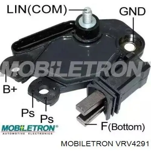 VRV4291 Mobiletron Relê-regulador do gerador (relê de carregamento)