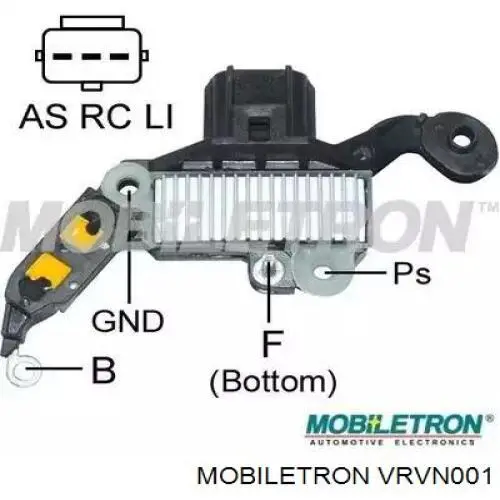Relê-regulador do gerador (relê de carregamento) Mobiletron VRVN001 preço, a partir de 46,59 USD
