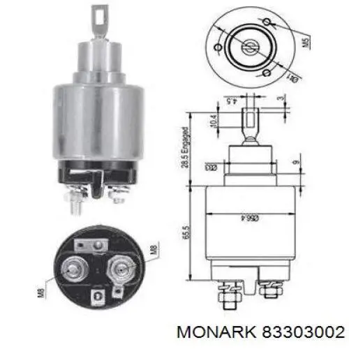 Compre 573 ZM Relê retrator do motor de arranco