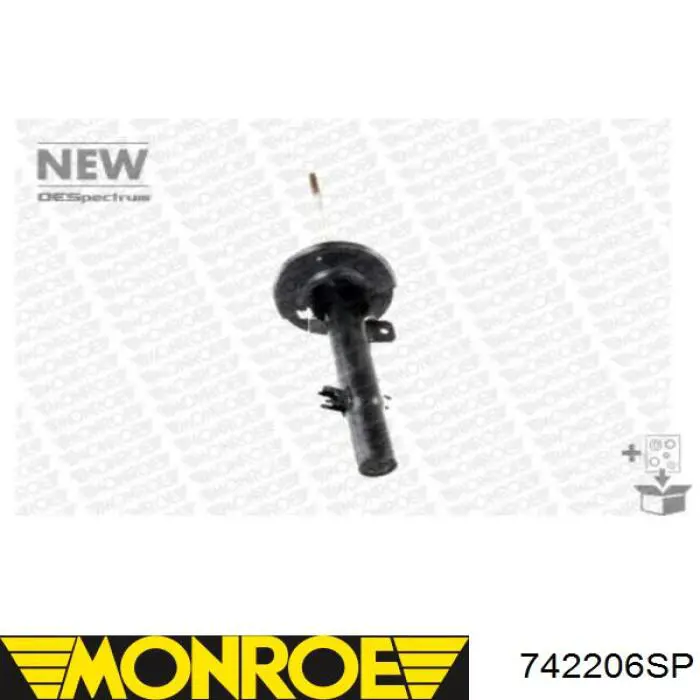 Amortecedor dianteiro direito 9810909180 Peugeot/Citroen