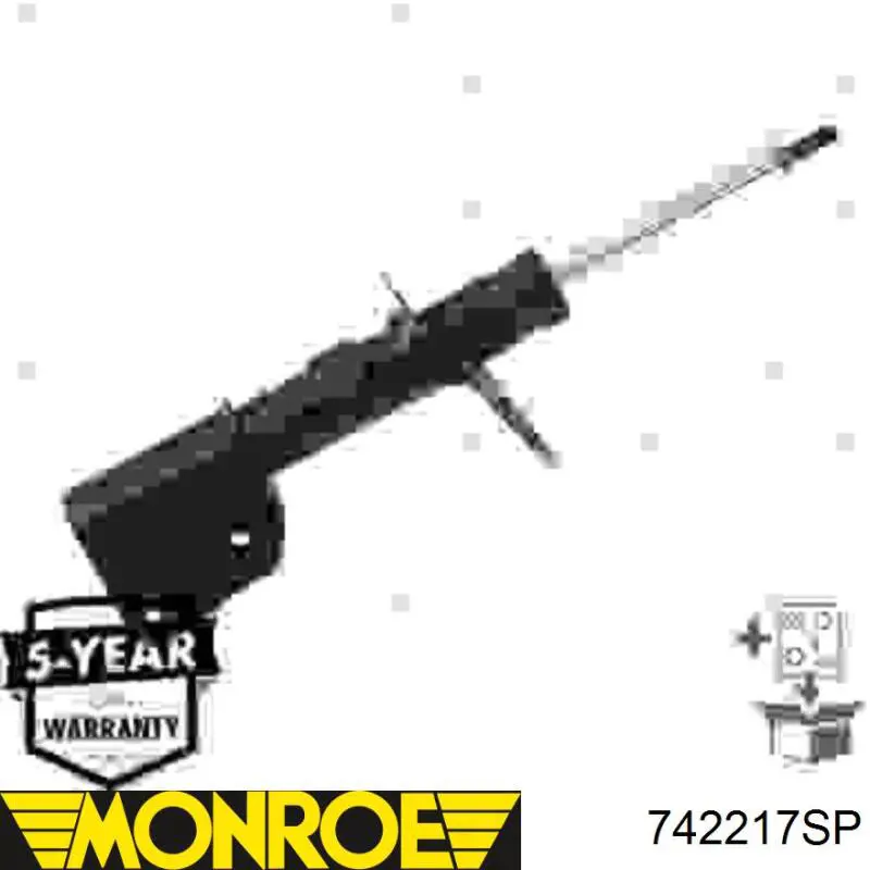Amortecedor dianteiro RS313802 Raiso