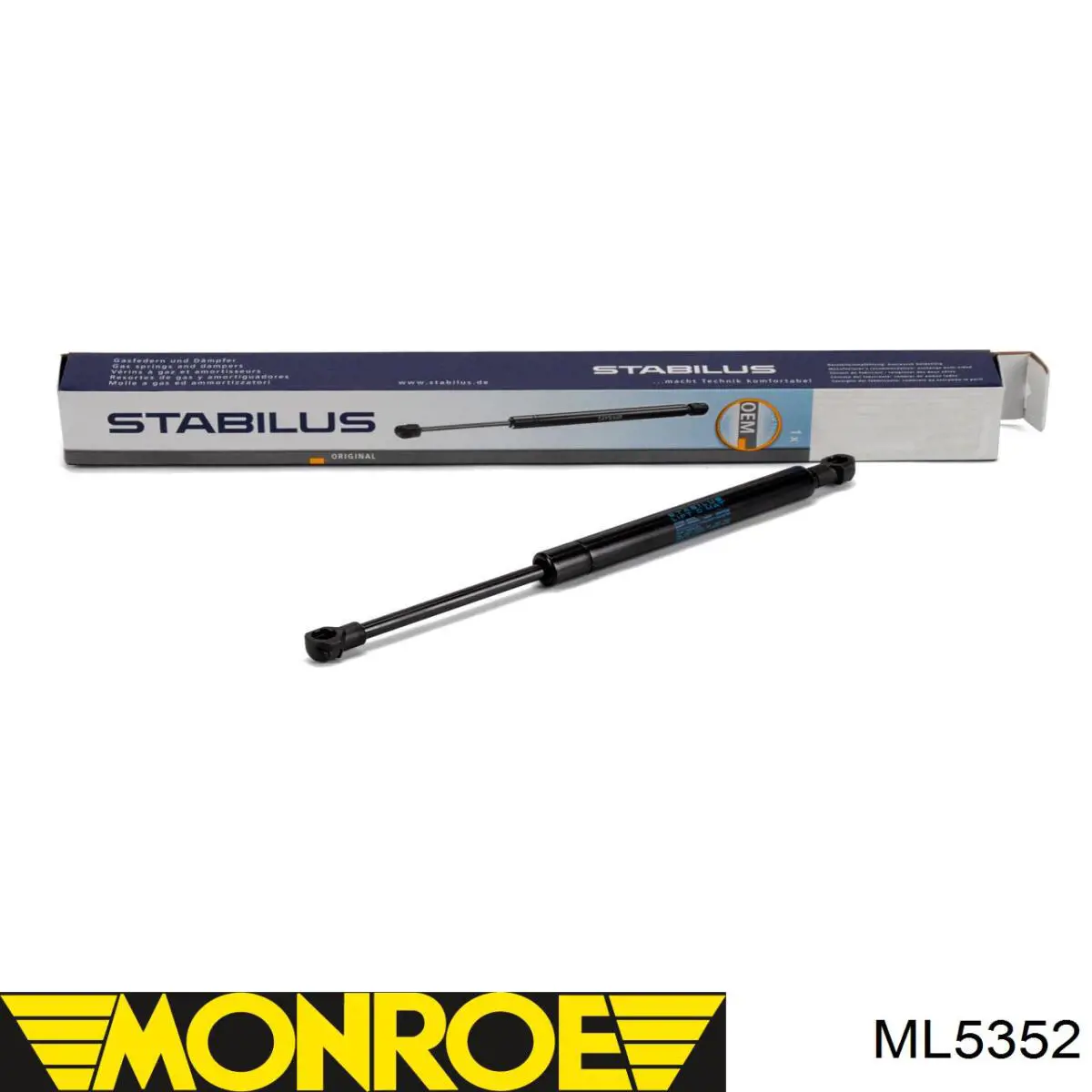 Amortecedor de tampa de porta-malas (de 3ª/5ª porta traseira) GS0337 Magneti Marelli