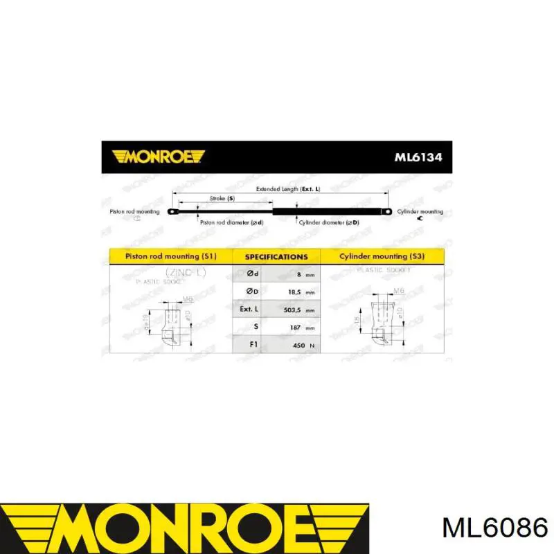 Compre ADBP580005 Blue Print Amortecedor de tampa de porta-malas (de 3ª/5ª porta traseira)