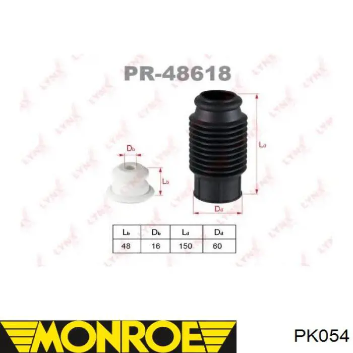 Pára-choque (grade de proteção) de amortecedor dianteiro + bota de proteção Raiso RK00003 preço, a partir de 17,82 USD