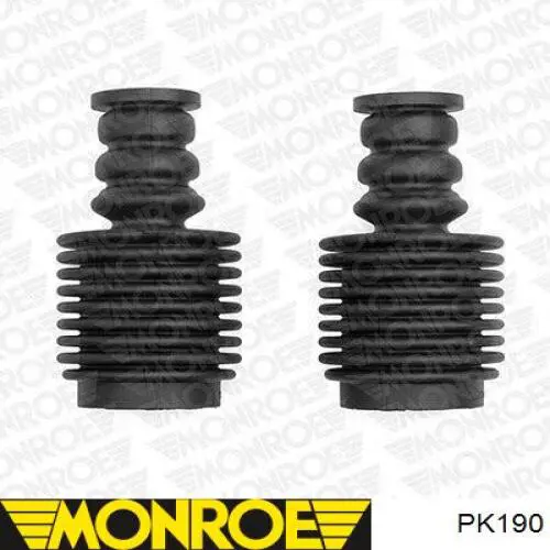 Pára-choque (grade de proteção) de amortecedor dianteiro + bota de proteção RK12024 Raiso