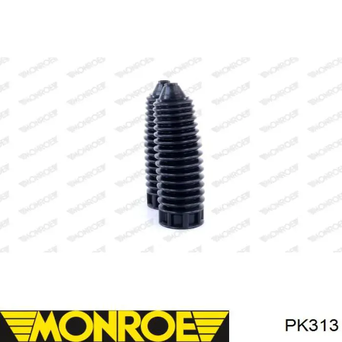 06382 Metalcaucho Pára-choque (grade de proteção) de amortecedor traseiro + bota de proteção