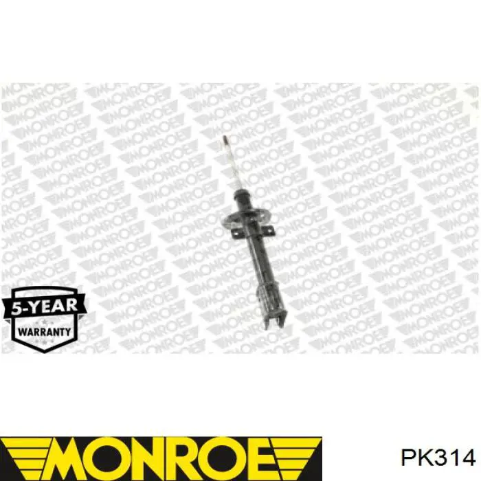 Pára-choque (grade de proteção) de amortecedor traseiro + bota de proteção RK00118 Raiso