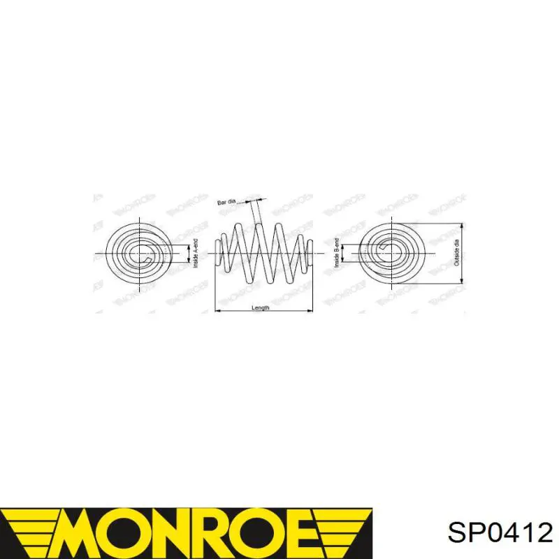 Mola traseira Opel Kadett D 35, 36, 45, 46