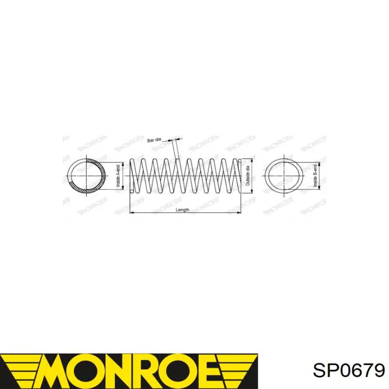 Mola traseira Monroe SP0679 preço, a partir de 38,31 USD