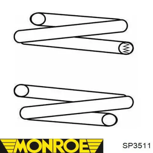 Mola dianteira Monroe SP3511 preço, a partir de 25,08 USD