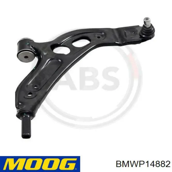 BMWP14882 Moog Braço oscilante inferior direito de suspensão dianteira