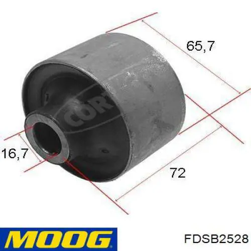 Compre FDSB2528 Moog Bloco silencioso dianteiro do braço oscilante inferior