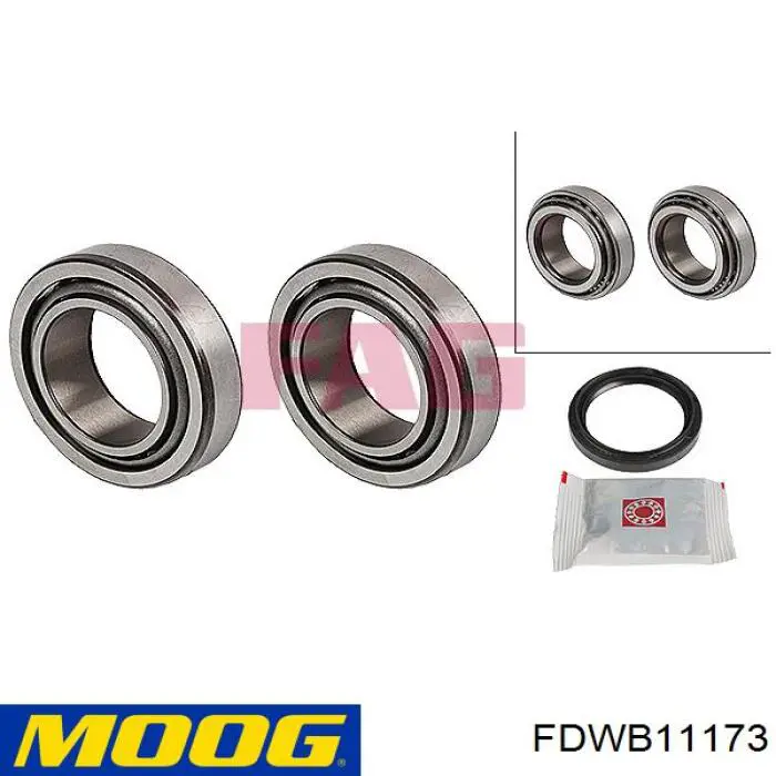 Compre FDWB11173 Moog Rolamento de cubo dianteiro
