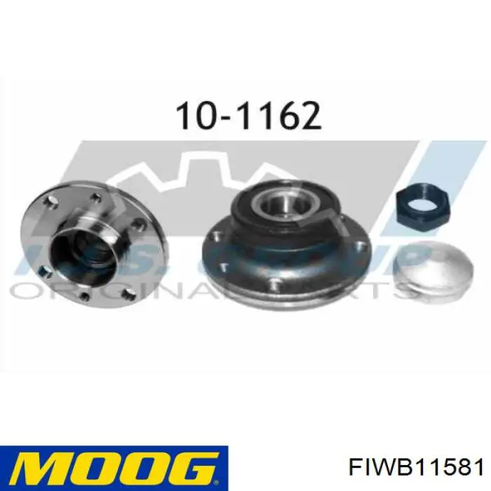 Cubo traseiro Moog FIWB11581 preço, a partir de 48,42 USD