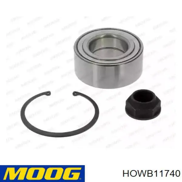 Rolamento de cubo dianteiro Moog HOWB11740 preço, a partir de 58,53 USD