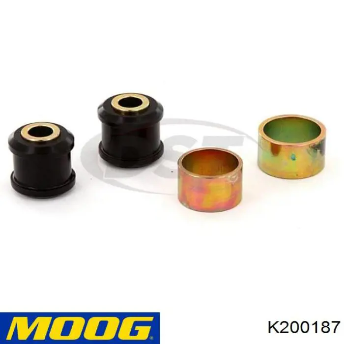 K200187 Moog Bloco silencioso (coxim) dianteiro de redutor do eixo dianteiro
