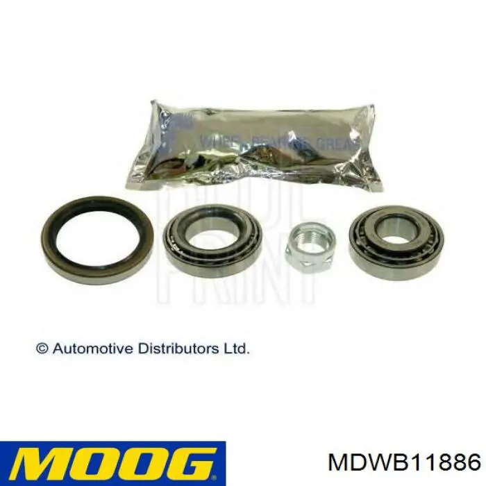 Compre MDWB11886 Moog Rolamento de cubo traseiro