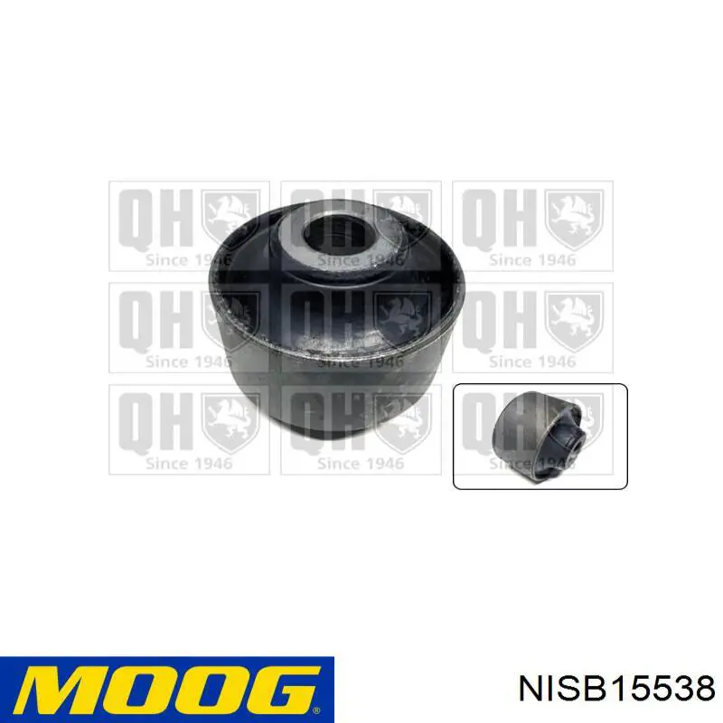 Bloco silencioso dianteiro do braço oscilante inferior Moog NISB15538 preço, a partir de 13,42 USD