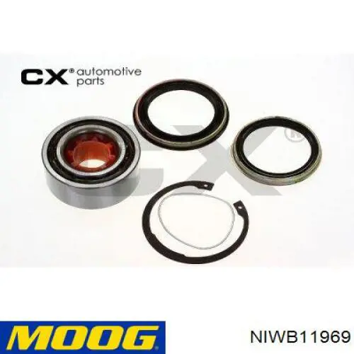 Compre NIWB11969 Moog Rolamento de cubo dianteiro
