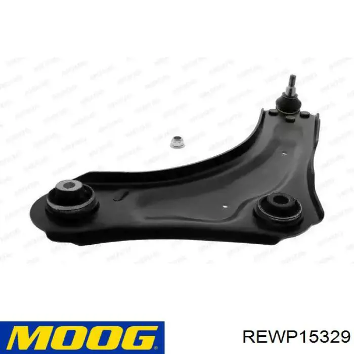 REWP15329 Moog Braço oscilante inferior esquerdo de suspensão dianteira
