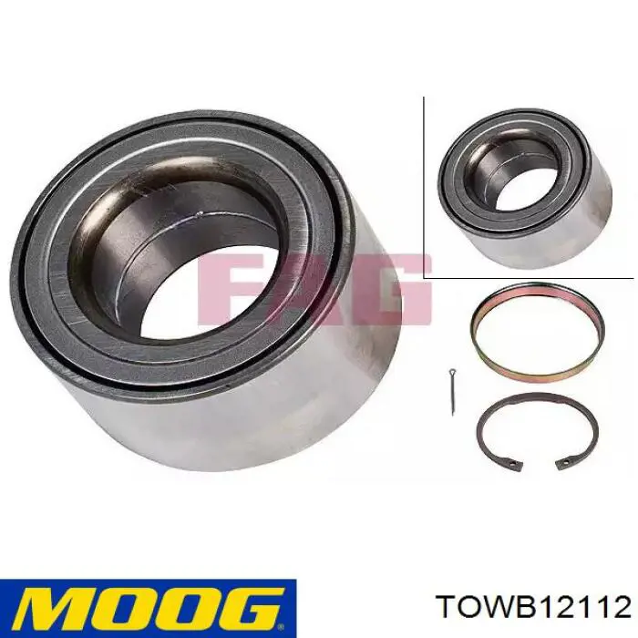 Compre TOWB12112 Moog Rolamento de cubo dianteiro