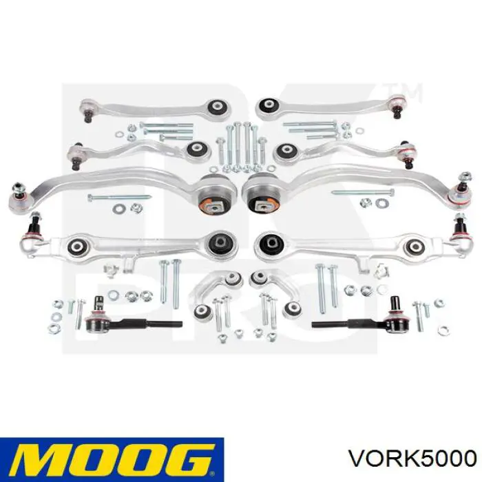 Compre VORK5000 Moog Kit de braços oscilantes de suspensão dianteira