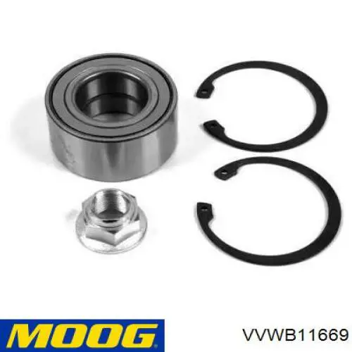 VVWB11669 Moog Rolamento de cubo dianteiro