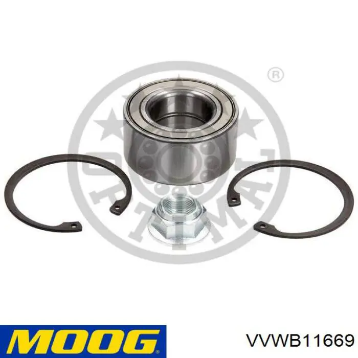Rolamento de cubo dianteiro Moog VVWB11669 preço, a partir de 31,46 USD
