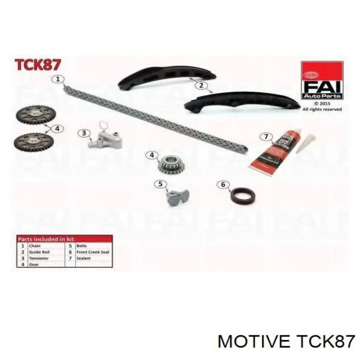 Compre KDK0913 Japan Parts Cadeia do mecanismo de distribuição de gás, kit
