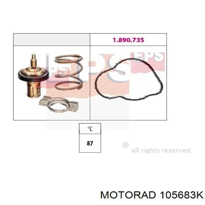 105683K Motorad Termostato