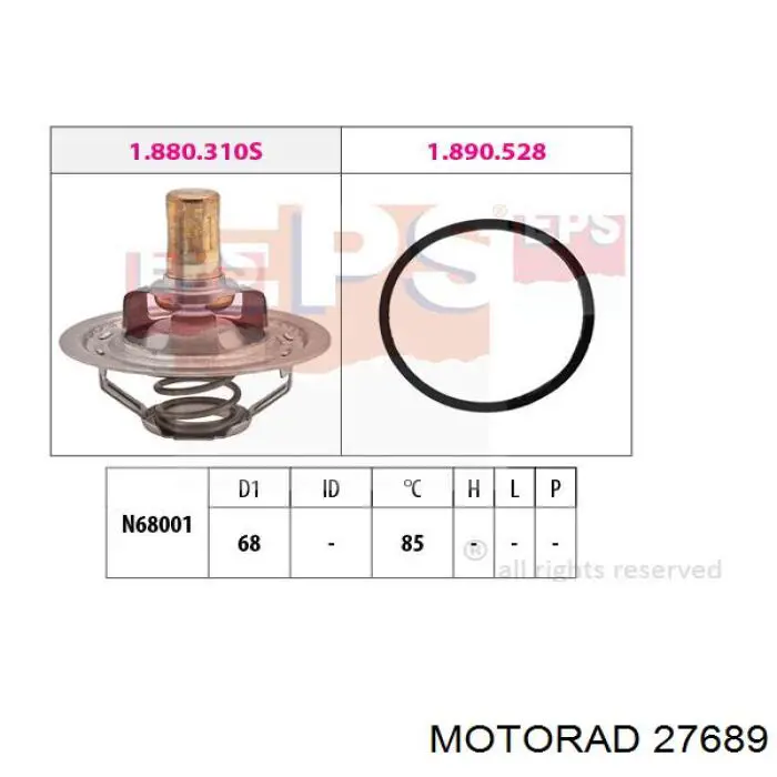 Compre 27689 Motorad Caixa do termostato