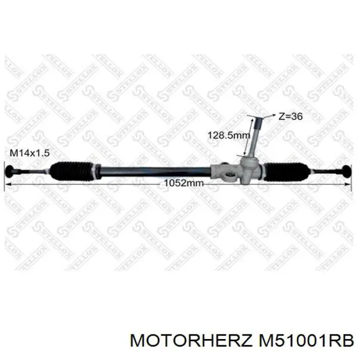 Cremalheira da direção Motorherz M51001RB preço, a partir de 186,87 USD