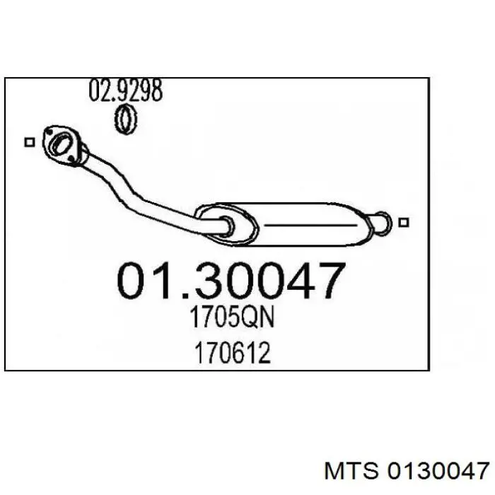 Tubo de admissão dianteiro (calças) do silenciador Peugeot/Citroen 170612 preço, a partir de 53,91 USD