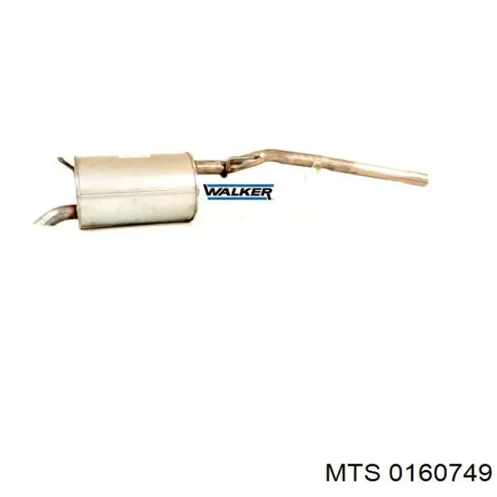 Compre 0160749 MTS Silenciador, parte traseira